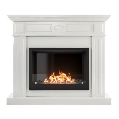 Каминокомплект: Биокамин Firelight BFP/P-2520, портал Bianco 25 белый от производителя Firelight