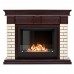 Каминокомплект: Биокамин Firelight BFP/P-2520, портал Bricks 25 камень бежевый, шпон темный дуб от производителя Firelight