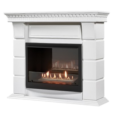 Каминокомплект: Биокамин Firelight BFP/P-2520, портал Elegante 25 белый от производителя Firelight