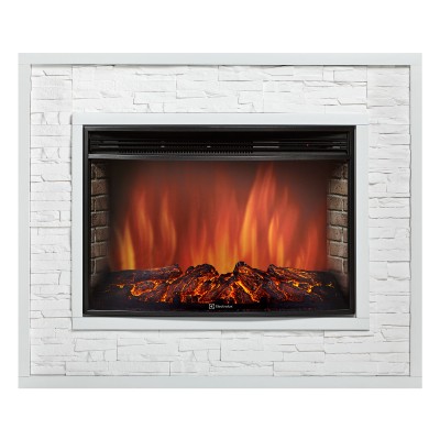 Каминокомплект:Очаг Electrolux EFP/P-3320RLS, портал Loft 30 камень белый, белая эмаль от производителя Electrolux