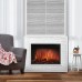 Каминокомплект:Очаг Electrolux EFP/P-3320RLS, портал Loft 30 камень белый, белая эмаль от производителя Electrolux