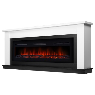 Каминокомплект: Очаг Electrolux Infinity EFP/P-1600ULS, портал Canto Long белый, черный от производителя Electrolux
