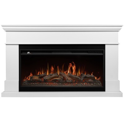 Каминокомплект: Очаг Royal Thermo Aurora RTFP/P-AR40LS, портал California 42/40/36, белый от производителя Royal Thermo