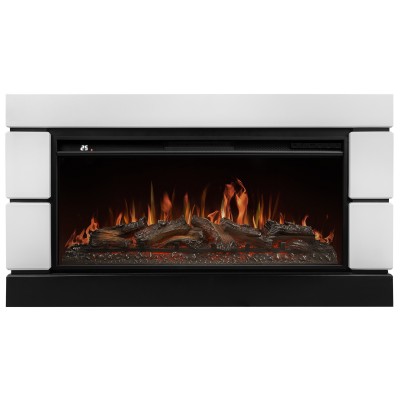 Каминокомплект: Очаг Royal Thermo Aurora RTFP/P-AR40LS, портал Moderno 42/40/36, белый от производителя Royal Thermo