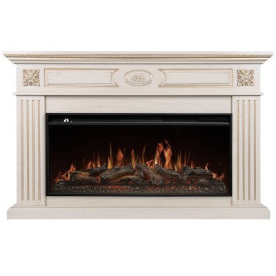 Каминокомплект: Очаг Royal Thermo Aurora RTFP/P-AR40LS, портал Siena 42/40/36, сл. кость с зол. пати от производителя Royal Thermo