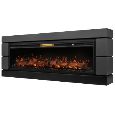 Каминокомплект: Очаг Royal Thermo Aurora RTFP/P-AR60LS, портал Moderno 60, графит от производителя Royal Thermo