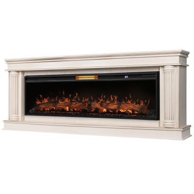 Каминокомплект: Очаг Royal Thermo Aurora RTFP/P-AR60LS, портал Olympia 60 сл. кость с зол. патиной от производителя Royal Thermo