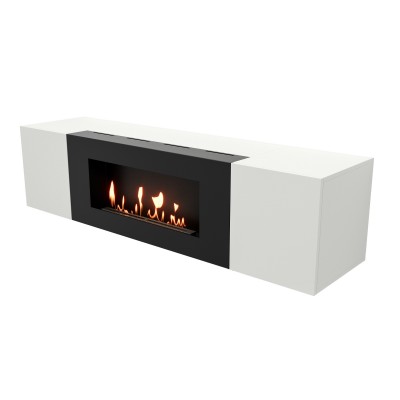 Тумба с биокамином Firelight BFP-P1600 белая от производителя Firelight