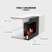 Тумба с биокамином Firelight BFP-P1600 белая от производителя Firelight