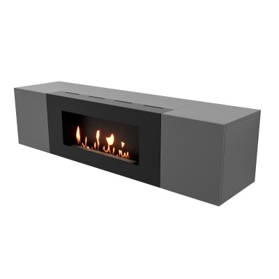 Тумба с биокамином Firelight BFP-P1600 графит от производителя Firelight
