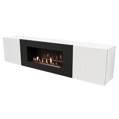 Тумба с биокамином Firelight BFP-P1700L белая от производителя Firelight