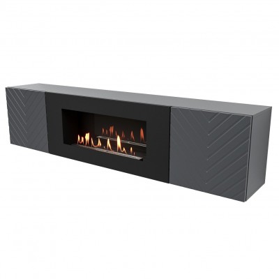 Тумба с биокамином Firelight BFP-P1700V графит от производителя Firelight