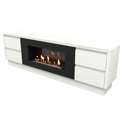 Тумба с биокамином Firelight BFP/P-1700 lux белая от производителя Firelight