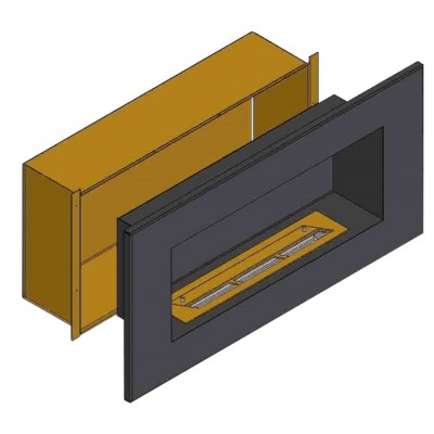 Теплоизоляционный корпус для встраивания в мебель для очага 1400 мм (ZeFire) от производителя ZeFire