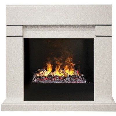 Электрокамин RealFlame Lindelse 26 WT 3D Cassette 630 + Black вставка от производителя RealFlame