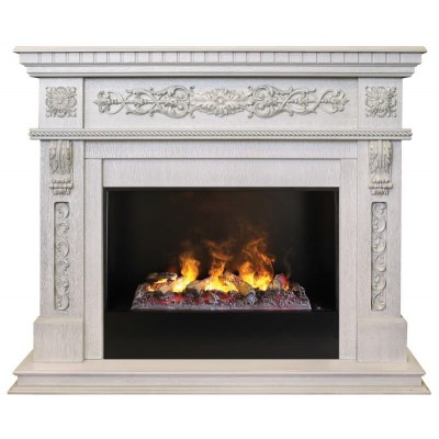 Электрокамин RealFlame Estella 26 WT 3D Cassette 630 + Black вставка от производителя RealFlame