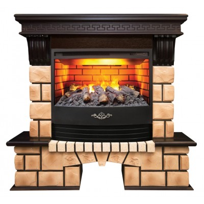 Электрокамин RealFlame Stone Brick с Firestar 25,5 3D от производителя RealFlame