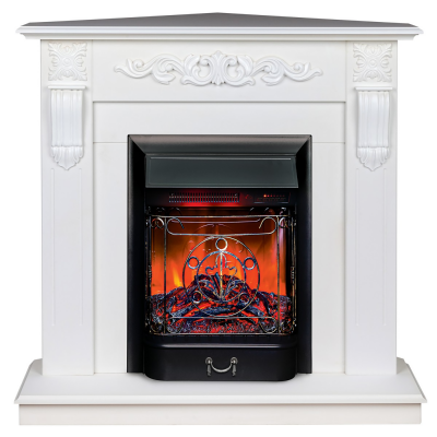 Электрокамин RealFlame Dominica Corner WT c Majestic Black RC от производителя RealFlame