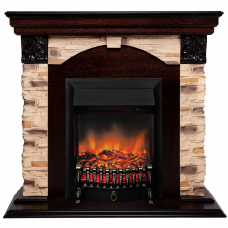 Электрокамин RealFlame Dublin Rock Corner STD/EUG AO с  Fobos S BL RC