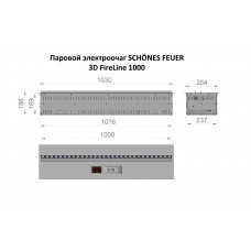 Электроочаг Schones Feuer 3D FireLine 1000