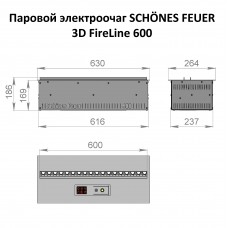 Электроочаг Schones Feuer 3D FireLine 600