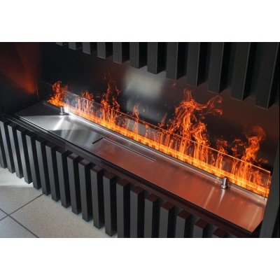 Электроочаг Schones Feuer 3D FireLine 600 (с панелью стального цвета) от производителя Schones Feuer