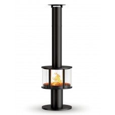 Камин модель VV (черная сталь)