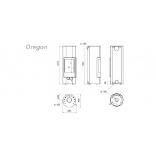 Печь-камин ABX Oregon