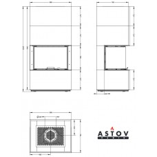 Камин Астов APLIT П3С 8457