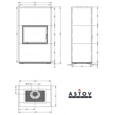 Камин Астов APLIT ПС 800