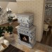 Изразцовая печь-камин с Голландской синей росписью от производителя Ceramica
