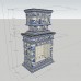 Изразцовая печь-камин с Голландской синей росписью от производителя Ceramica