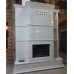 Изразцовый камин Элеганс с подиумами и дровником от производителя Ceramica