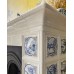 Изразцовый камин коллекции "Голландия" с дровником и ручной росписью 1560 от производителя Ceramica