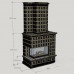 Изразцовый камин Неаполь с Г-образной топкой от производителя Ceramica