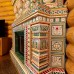 Изразцовый камин Византия в росписи Олива от производителя Ceramica
