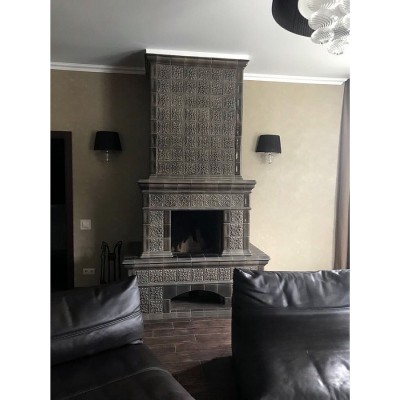 Комплект каминной облицовка Элеганс. Цвет: Графит от производителя Ceramica