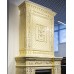Камин на дровах в коллекции Альбион с росписью в золоте. от производителя Ceramica