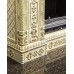 Камин на дровах в коллекции Альбион с росписью в золоте. от производителя Ceramica