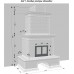 Изразцовый камин Птицы с дровником от производителя Ceramica