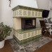 Камин в облицовке изразцами коллекции Браво с росписью от производителя Ceramica
