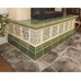 Камин в облицовке изразцами коллекции Браво с росписью от производителя Ceramica