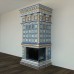 Изразцовый камин Византия с топкой с Г-образным стеклом от производителя Ceramica