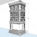 Изразцовый камин Византия с топкой с Г-образным стеклом от производителя Ceramica