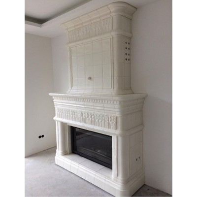 Каминная облицовка Тюльпан. Цвет: Белый Антик от производителя Ceramica