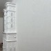 Каминная топка Астов ПС 3865 в облицовке изразцами белого цвета коллекции Неоготика. от производителя Ceramica