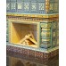 Классический камин с открытой топкой из кирпича в коллекции Византия от производителя Ceramica