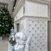 Облицовка камина изразцами Бристоль с росписью Серебром от производителя Ceramica