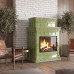 Печь-камин типовая КерамикаДекор Флора в цвете Олива от производителя Ceramica