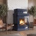 Печь-камин типовая КерамикаДекор Флора в цвете Сапфир от производителя Ceramica